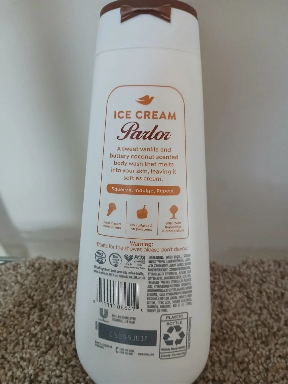 Dove Limited Edition Ice Cream Parlor Coconut Vanilla Body Wash and Deodorant